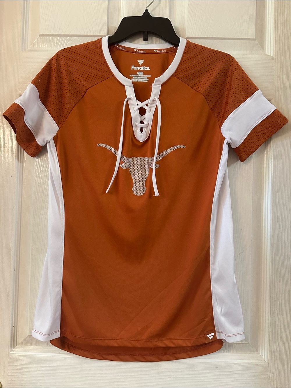 Fanatics Women’s Lace-Up Jersey Top - Texas Longhorns